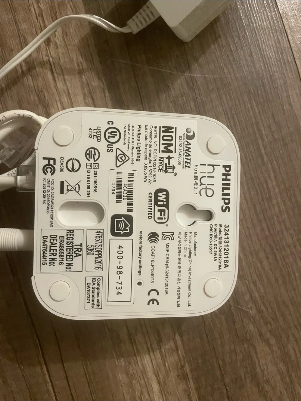 Philips White hue  Smart Bridge Hub for Home Lighting hue